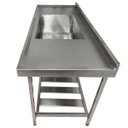 Ver imagem 3 de Pia Aço Inox Industrial 170x70x90 Cm Cuba Grande Cubão Centralizada Nortinox
