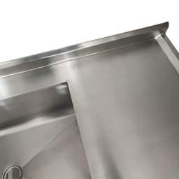 Pia Aço Inox Industrial 170x70x90 Cm Cuba Grande Cubão Centralizada Nortinox - 6
