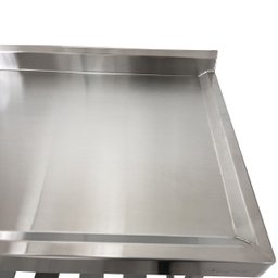 Pia Aço Inox Industrial 170x70x90 Cm Cuba Grande Cubão Centralizada Nortinox - 5