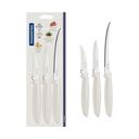 Ver imagem 3 de Jogo de Facas Plenus com Lâminas em Aço Inox e Cabos de Polipropileno Off White 3 Peças