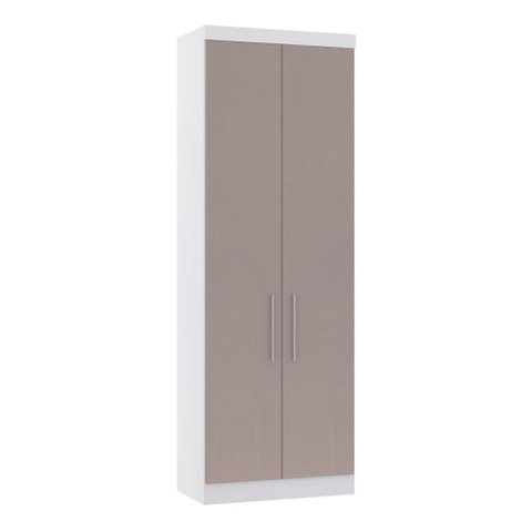 Guarda Roupa Dormitório Modulado Alpes 2 Portas C/ Cabideiro - Módulo Roupeiro Alpes - Luciane:cinam
