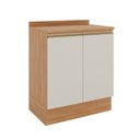 Ver imagem 3 de Balcão Planejado 2 Portas 80cm com Tampo Aroeira CabeCasa MadeiraOriginals Cinza/Sereno/Cedro