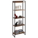 Ver imagem 1 de Estante Livreiro Multiuso Dynamica Industrial 60cm 5 Prateleiras C08 Nogal - Mpozenato