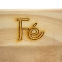 Ver imagem 5 de Porta Vela Quadrado Natal Fé Madeira e Dourado 7 cm - D’Rossi