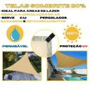 Ver imagem 4 de Sombrite 80% Lona Toldo Garagem Bege 3x2 Bainha e Ilhós