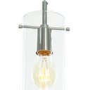 Ver imagem 2 de Luminária Lustre Pendente Cilindrico Cubo de Vidro Escovado