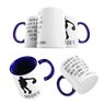 Caneca Azul Basquete Não Desista Jogo Frase Jogador - 1