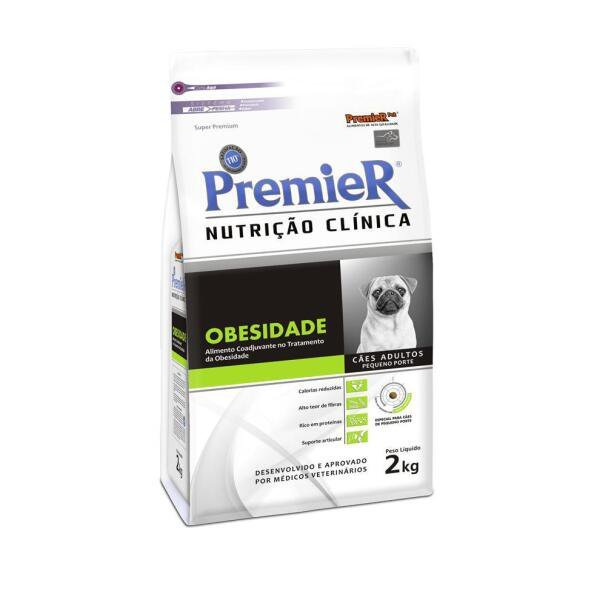 Premier Nutrição Clinica Cães Obesidade Pequeno Porte 2 Kg - 1