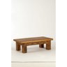 MESA DE CENTRO VIGA PÉ RETO FLINSTSTONNE - ACABAMENTO RÚSTICO - (C)1.20 X (L)0.60 X (A)0.37 - 1