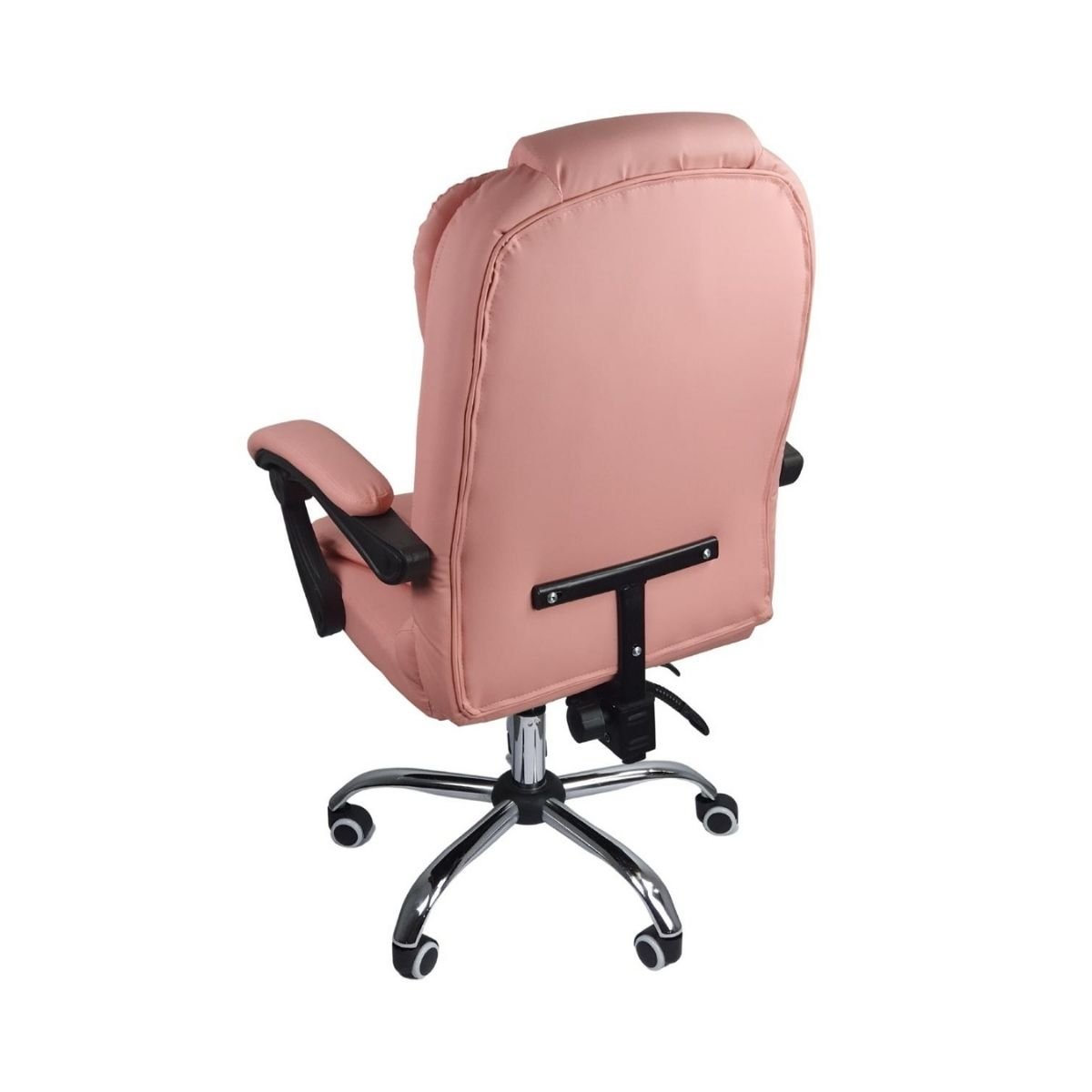 Cadeira de Escritório Presidente Reclinável Ergonômica - Rosa - 8