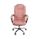 Ver imagem 6 de Cadeira de Escritório Presidente Reclinável Ergonômica - Rosa