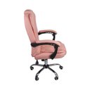 Ver imagem 7 de Cadeira de Escritório Presidente Reclinável Ergonômica - Rosa
