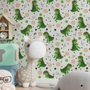 Ver imagem 2 de Papel de Parede Infantil Dinossauros Mod 17-60x300cm