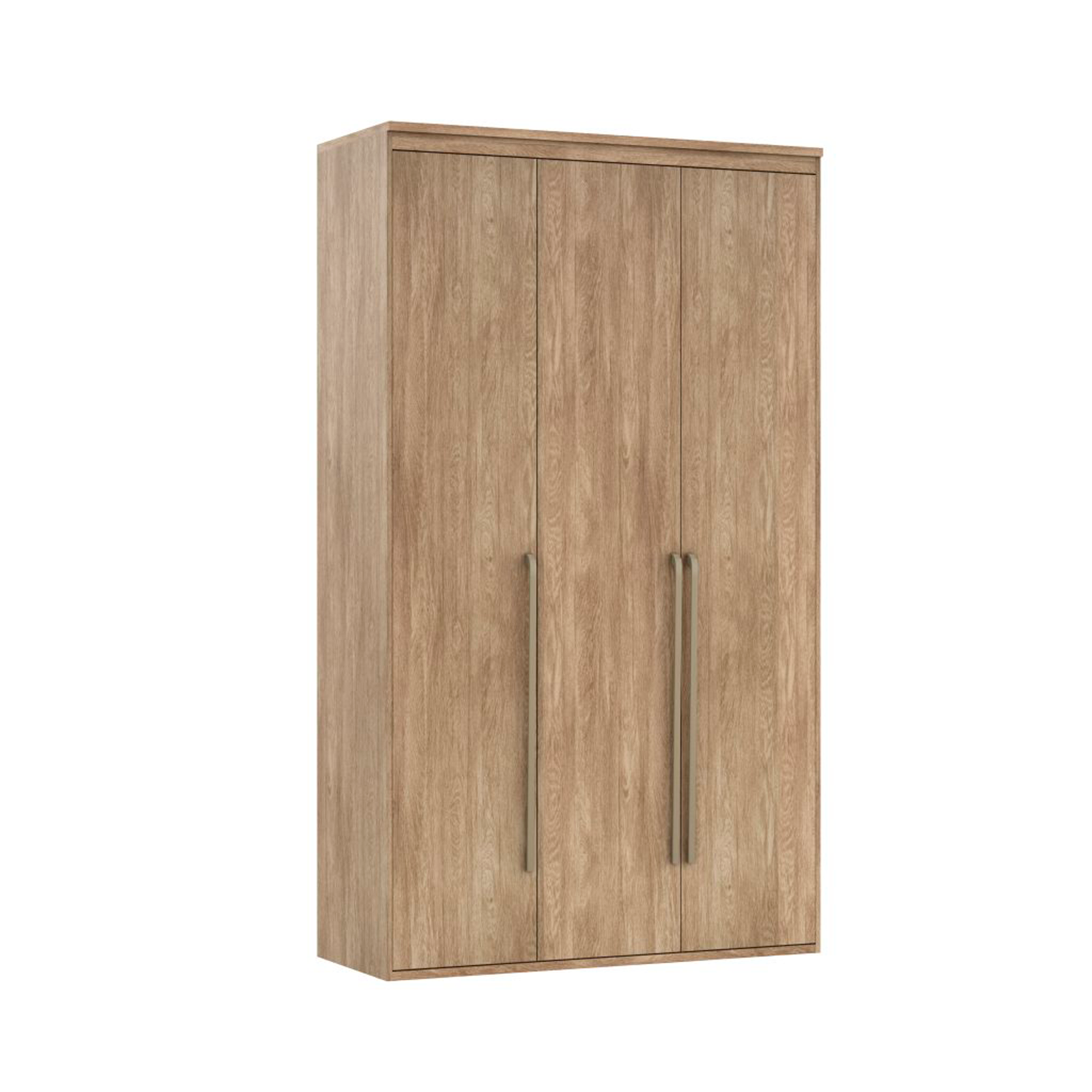 Guarda Roupa Solteiro 3 Portas 3 Gavetas MDF Originale Belmax:Carvalho ...