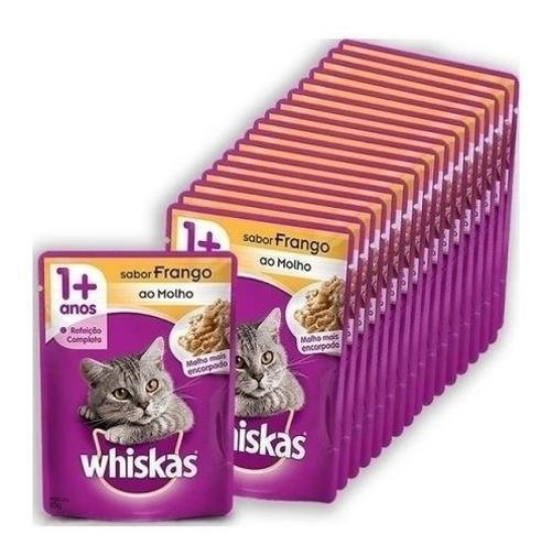 Alimento Húmedo para Gatos Adultos Whiskas Sabor Cordero 85g 