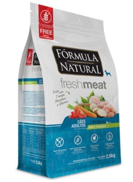 Fórmula Natural Fresh Meat Cães Mini E Pequeno 2,5Kg