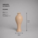 Ver imagem 3 de Vaso California Pequeno Decorativo de Cerâmica para Sala e Mesa Dunas