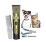 Kit Maquina Tosa Cães E Gatos Recarregável Aparador Pelos - 4