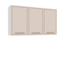 Ver imagem 4 de Armário Aéreo 120cm 3 Portas Amara Branco Creme Politorno Móveis