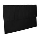 Ver imagem 3 de Cabeceira Casal King Estofada para Cama Box Dália Suede Preto