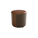 Ver imagem 1 de Puff Decorativo Copenhage Veludo Marrom L-482+e-426