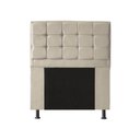 Ver imagem 2 de Kit Cabeceira + Calçadeira Baú Copenhague Solteiro 120cm Suede - Renascer Decor:Bege