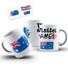 Caneca Cerâmica Bandeira Austrália Visitei E Amei Viagem - 2