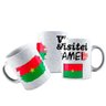 Caneca Cerâmica Bandeira Burkina Faso Visitei E Amei Viagem - 1