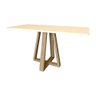 Mesa Retangular Jantar 140x77cm Manu Off White Base Madeira Maciça - 2