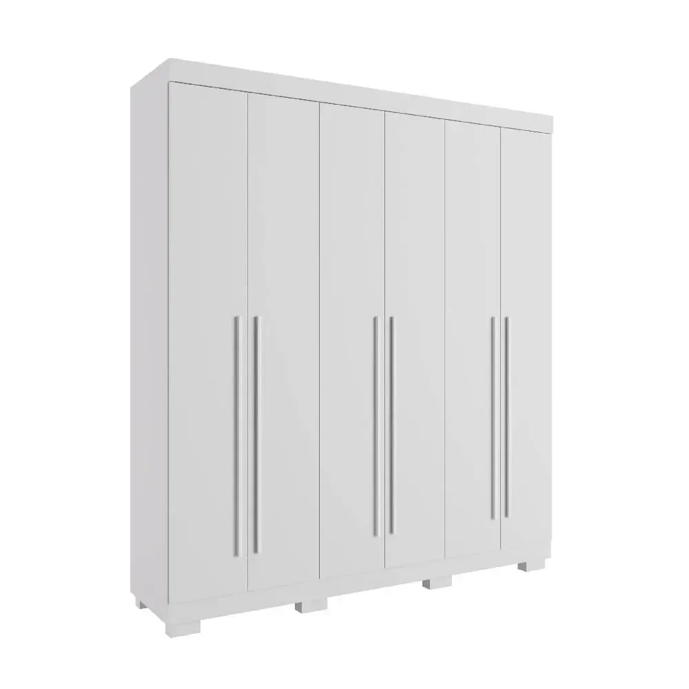 Guarda Roupa Casal Acp Paolla 06 Portas 02 Gavetas - Branco