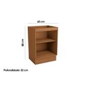 Ver imagem 3 de Módulos de Cozinha Kappesberg Ciela Balcão Ciela R623 C- 1 Porta S- Tampo 60cm Canela-kappesberg