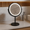 Ver imagem 2 de Espelho de Bancada Redondo Black E6600 L-8 C/ Luz Italy Line