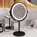 Ver imagem 3 de Espelho de Bancada Redondo Black E6600 L-8 C/ Luz Italy Line