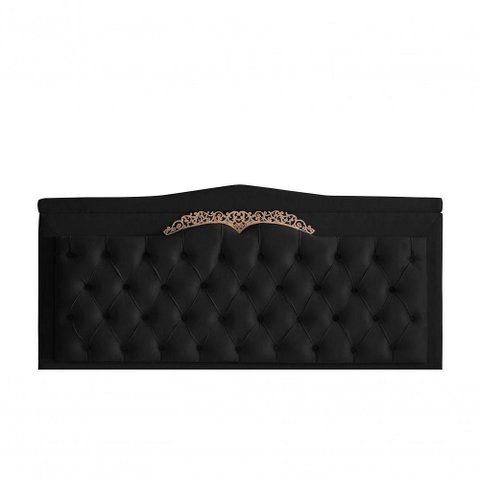 Cabeceira de Cama Box Painel Barcelona Casal 140 Cm Retro Capitonê Botão Encapados Suede Preto do