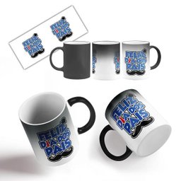 Caneca Mágica Feliz Dia Dos Pais Avô Bigode Chapéu Antigo - 2