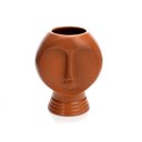 Ver imagem 4 de Vaso Decorativo Rosto em Cerâmica Terracota 18x14 cm - D’Rossi