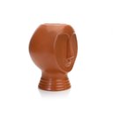 Ver imagem 3 de Vaso Decorativo Rosto em Cerâmica Terracota 18x14 cm - D’Rossi
