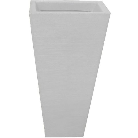 Vaso Planta 60x30 Trapézio Parede Polietileno - BRANCO 006