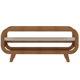 Rack para Sala Tv 60" Théo Cinamomo/off White - 5