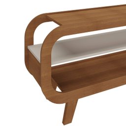 Rack para Sala Tv 60" Théo Cinamomo/off White - 7