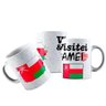Caneca Cerâmica Bandeira Omã Visitei E Amei Viagem - 1