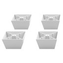 Ver imagem 1 de Pés para Guarda Roupas Qualitá 2 Portas Belmax:Branco