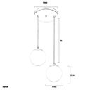 Ver imagem 5 de Lustres Pendentes Duplo Orby Bolinha New Cobre