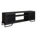 Ver imagem 2 de Rack Industrial para Tv com 2 Portas e Pés em Aço 1,83 M Cor:preto