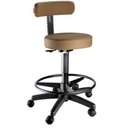 Ver imagem 1 de Cadeira Mocho Alto Slim com Apoio para Os Pés