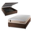 Ver imagem 1 de Cama Box Baú Casal Alford com Colchão Molas Ensacadas 138x188x73 Marrom