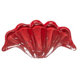 Cachepot Decoração Siena em Murano Vermelho Intenso - 2