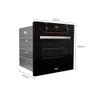 Forno de Embutir Elétrico Preto 60 Litros com Timer Digital Dako Diplomata Grill 220v - 4