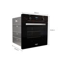 Ver imagem 4 de Forno de Embutir Elétrico Preto 60 Litros com Timer Digital Dako Diplomata Grill 220v
