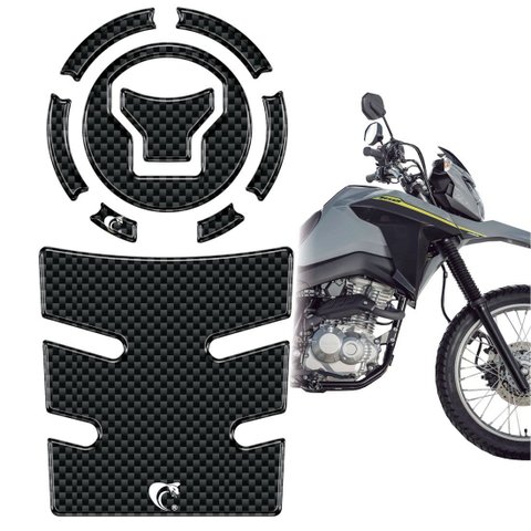 Kit Protetor Tanque Bocal Resinado Bros 160 25/26 Carbono